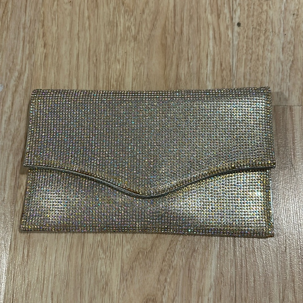 Miss Lola Silver Cutch Bag